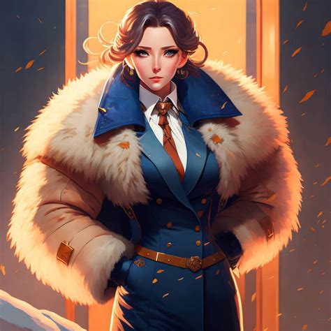 Female officer in fur coat #2 by FurLovingGuy on DeviantArt