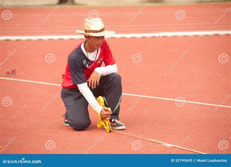 Committee Line on Javelin Throw. Editorial Stock Photo - Image of person, practice: 33795693