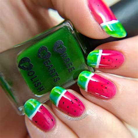20 Watermelon Nail Designs - Sweet Money Bee
