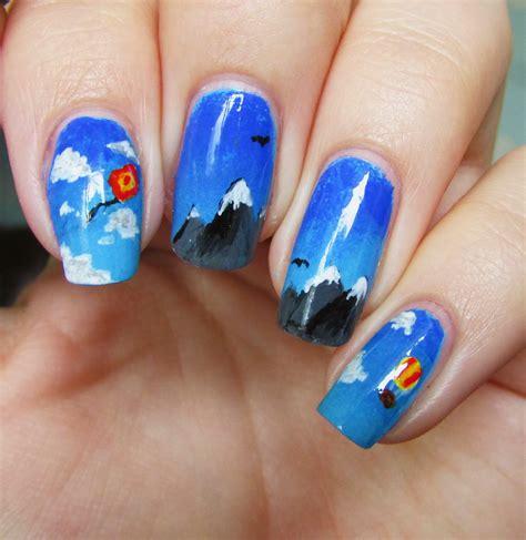 Mountain Peak Nail Art at Audrey Begay blog