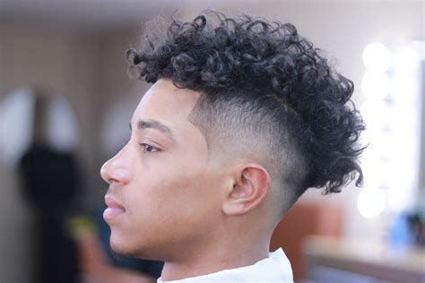Low Taper Fade For Curly Hair