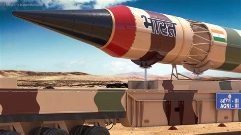 Indias Ballistic Missile Defence System Agni III 3D Model - TurboSquid ...