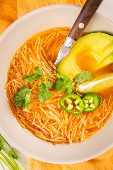 Sopa de Fideo "Mexican Noodle Soup" - Comfortable Food