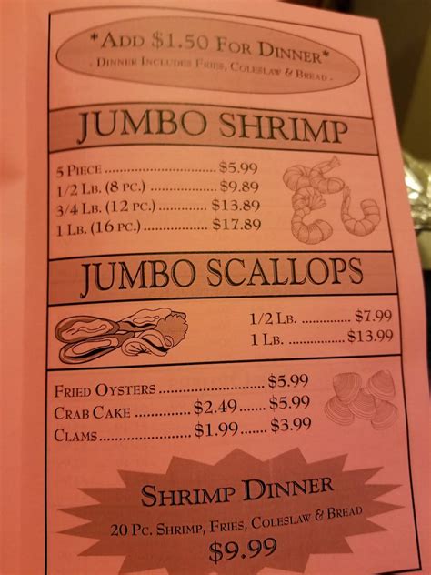 Menu at Fresh Fish & Fry - Crack Chicken restaurant, Lansing