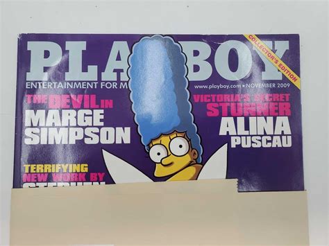 Vintage 2009 November Issue (Marge Simpson Collectors Edition) Playboy ...