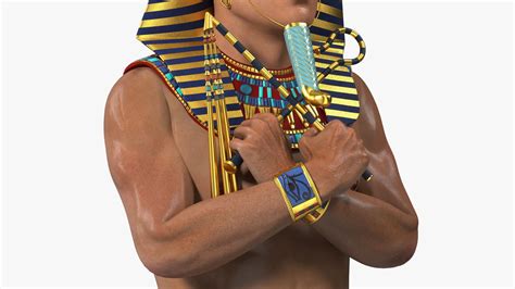 Egypt Pharaoh with Crook and Flail 3D Model $139 - .3ds .blend .c4d ...