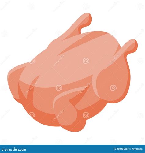 Raw Chicken Icon Isometric Vector. Spanish Food Stock Vector ...