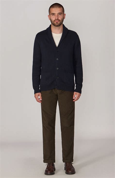 Shop Men’s Cotton Shawl Collar Cardigan: Effortless Layering Piece for ...