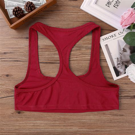 Men Sports Bra Crop Tank Top Vest Y-Back Fitness Muscle T-shirt ...