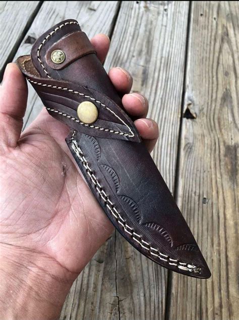 Handmade Leather Knife Sheath: Fixed Blade Holster, 7 Inch - Etsy
