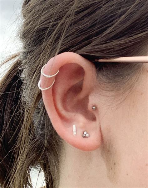 Ear Piercing Double Helix