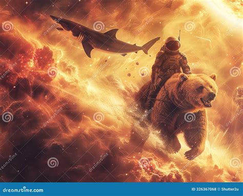 An Alien Riding a Bear through Cosmic Dust with a Sharkshaped Solar ...
