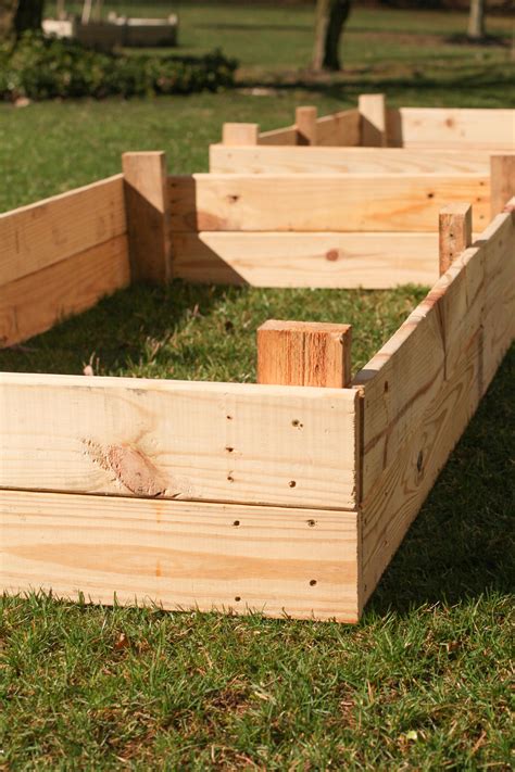 Wood Pallets As Garden Beds We Built A RAISED GARDEN BED Out Of WOOD