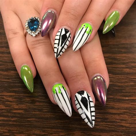 If you say Beetlejuice three times, he might appear on your nails! Get ...