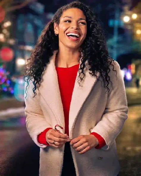Merry Little Mystery Jordin Sparks White Coat - Jacket Craze