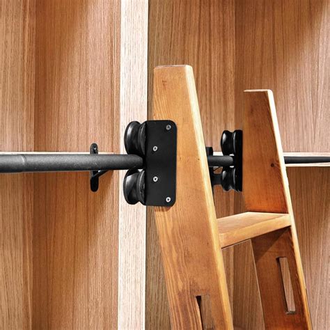 10ft Rolling Library Ladder Hardware Kit, Sliding Track Kit with Floor ...