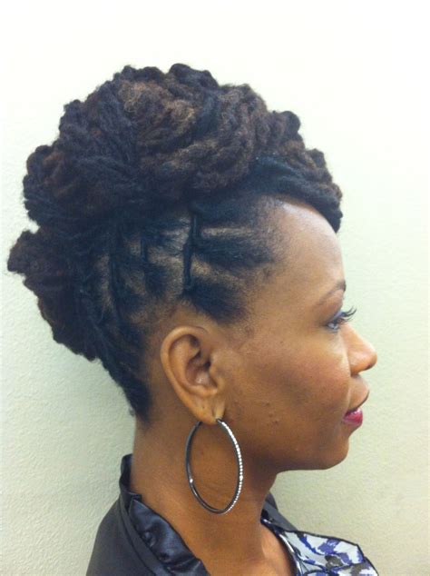 Updo Hairstyles For Long Locs - Fade Haircut Styles