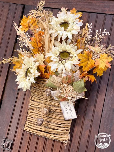 Styling a Fall Hanging Basket with Layered Bow