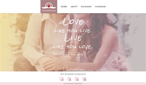 Wedding Officiant Website Template