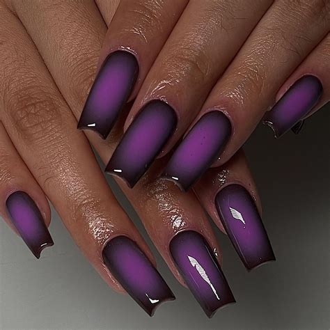 37+ Best Black and Purple Ombre Nails Ideas - Nail Designs Daily