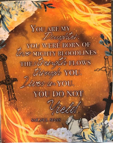You Do Not Yield Throne of Glass Book Quote Booksleeve Sarah J Maas ...