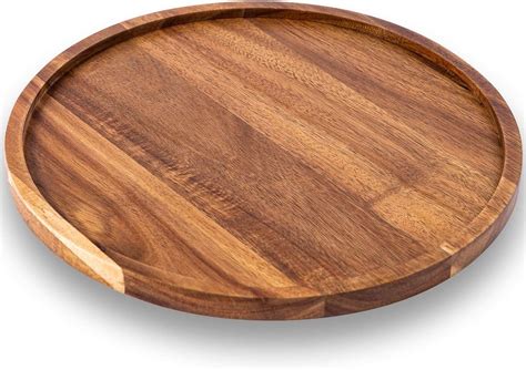 Amazon.com: Round Charcuterie Board,Round Wood Tray, Acacia Wooden ...