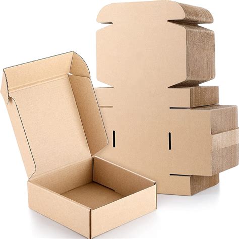 YNK 3 Ply Corrugated Packaging Boxes (5 X 5 X 2 Inch; Brown) - (Pack of ...