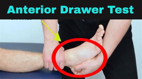 How to do the Anterior Drawer Test for the Ankle - YouTube