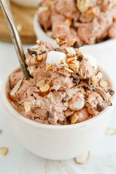 Easy Rocky Road Fluff Salad Recipe - Simply Stacie