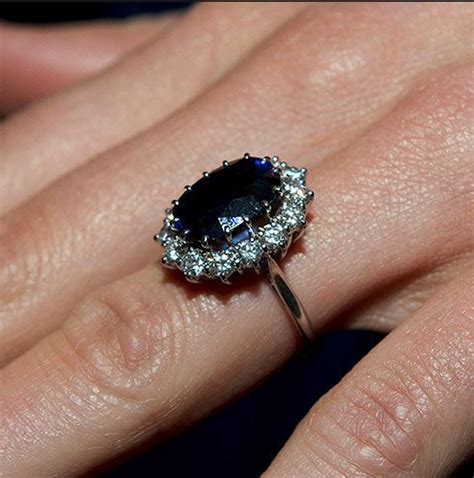 The world-famous engagement ring of Princess Diana