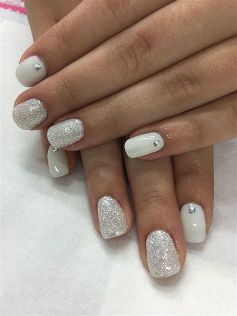 The Best White Nail Ideas With Glitter References - inya-head