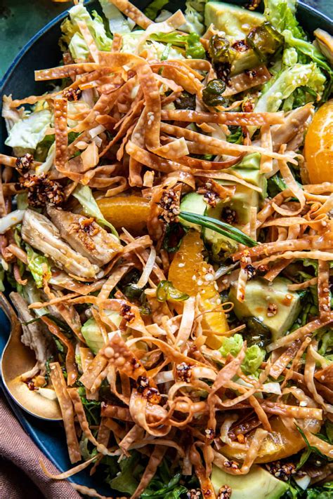 Sesame Ginger Orange Chicken Salad. - Half Baked Harvest