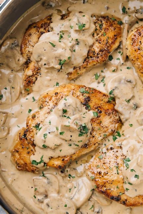 Chicken with creamy mushroom sauce – Artofit