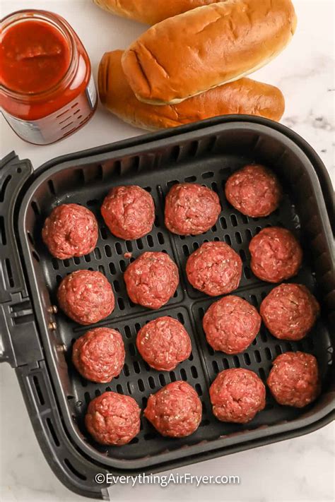 Air Fryer Meatball Subs