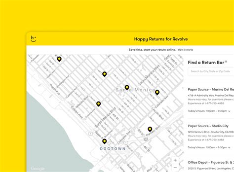 Updated Return Bar locator for Happy Returns by Austin Christopher on ...