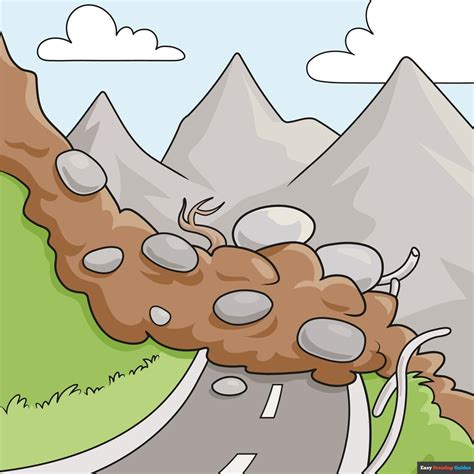 How to Draw a Landslide | Easy drawings, Drawing tutorial easy, Drawing tutorial
