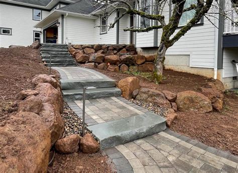 Paver Sidewalk Installation