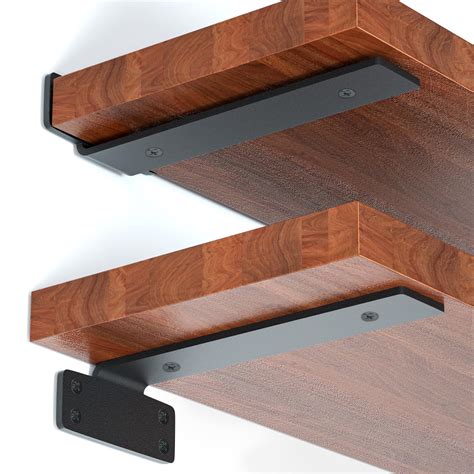 6-Pack 6 in Floating Shelf Brackets - Heavy Duty L Shaped Hidden ...