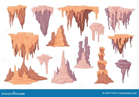 Stalagmites. Stalagmite and Stalactite Underwater Cave or Stone Cavern ...