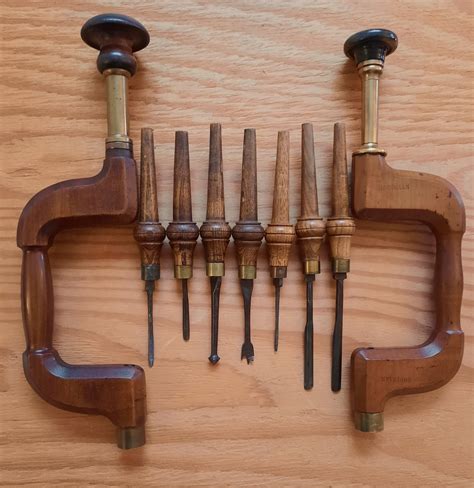 Antique Tools Brace And Bits