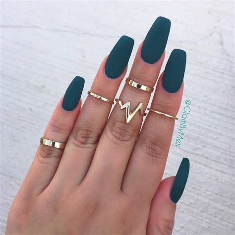 Matte Acrylic Nails Art - ADDICFASHION
