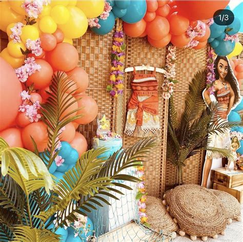Pin by nur hafizah on Party ideas | Moana birthday party theme, Moana ...