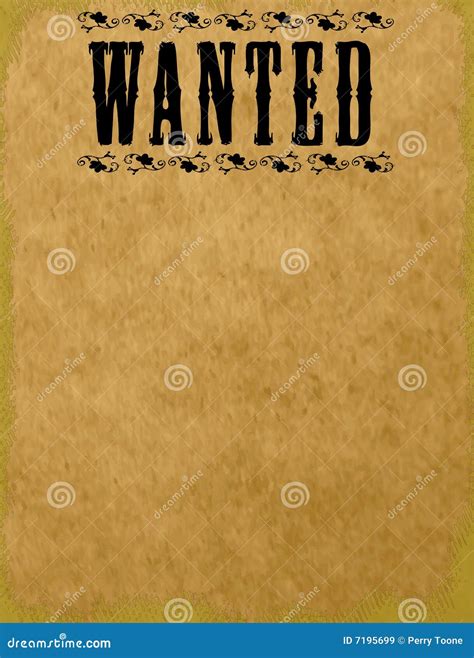 Wanted Poster Template
