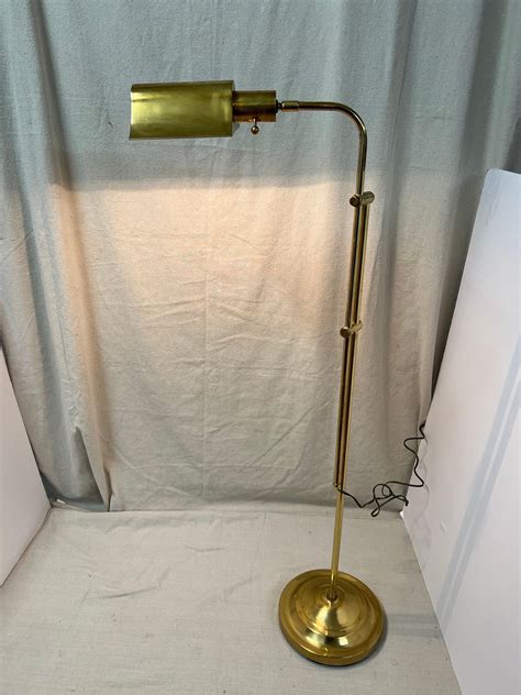 Stiffel style brass Pharmacy Floor Lamp For Sale at 1stDibs