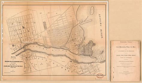 Old Map of Canada, New York, New York (State), Niagara Falls, Ontario ...