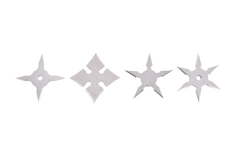 Ninja Shuriken Throwing Stars, Small model - 4pc Lot - DragonSports.eu