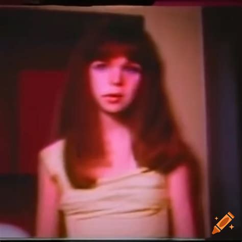 Vintage footage of a 70s teen girl on Craiyon