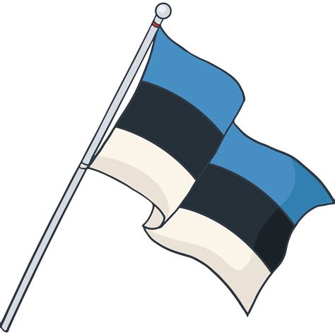 Free Flag of Estonia, national flag 23435177 PNG with Transparent Background