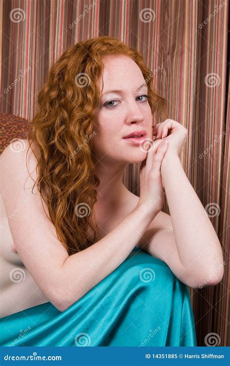 Redhead stock image. Image of petite, seated, attractive - 14351885