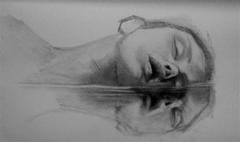 unfinished water reflection drawing | Reflection drawing, Mirror ...
